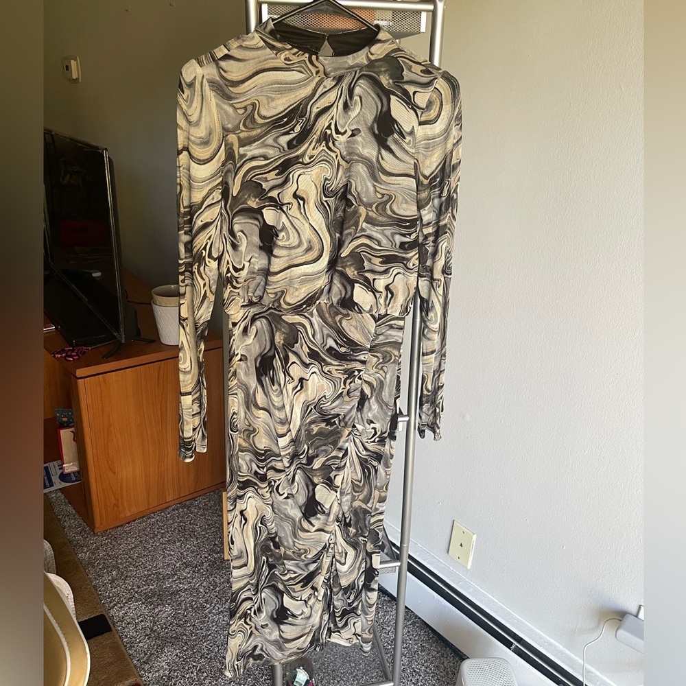 Black Marble Dress